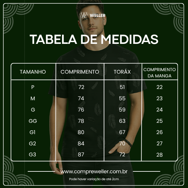 Tabela de Medidas